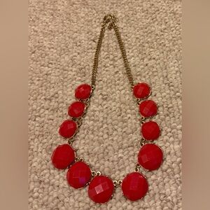 Elegant Red Statement Necklace